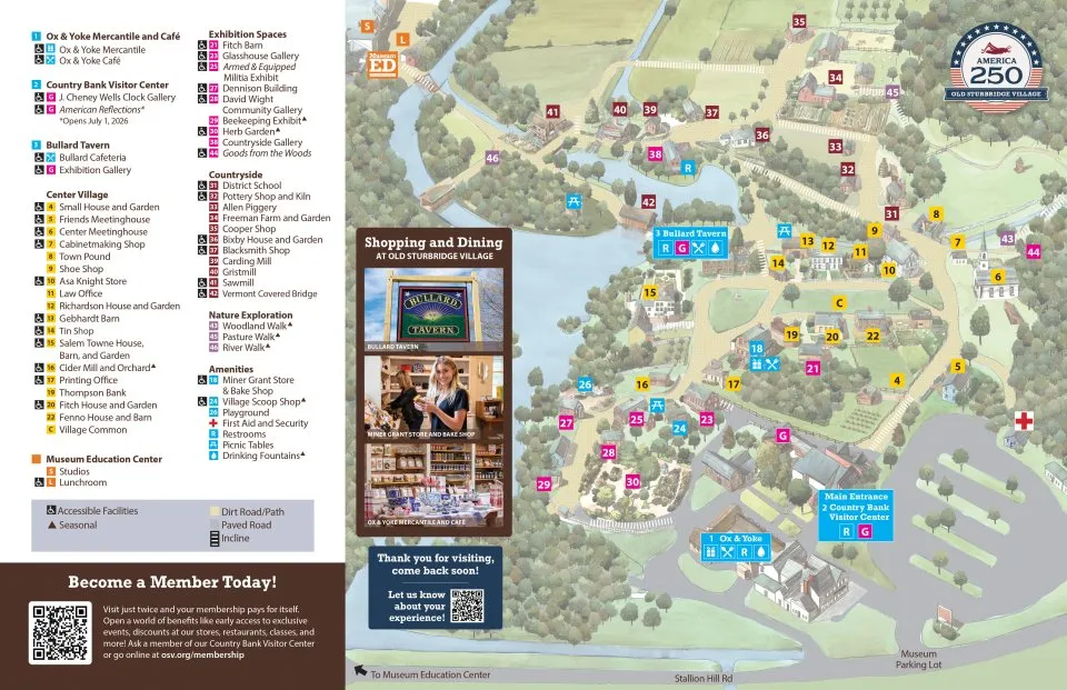 Map of Old Sturbridge Village